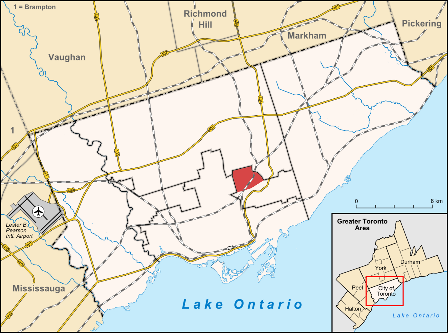 Leaside Toronto Map