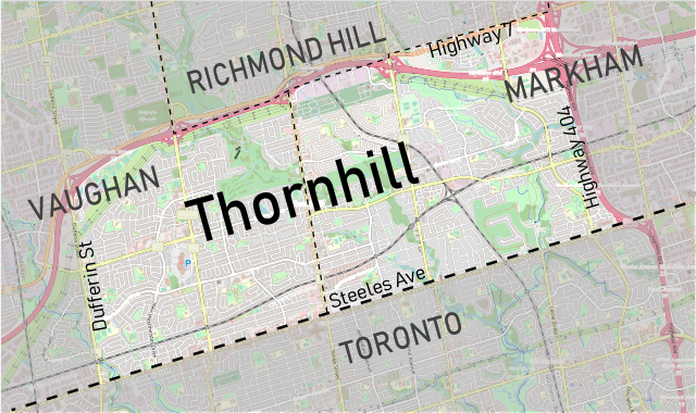 Thornhill Ontario Map