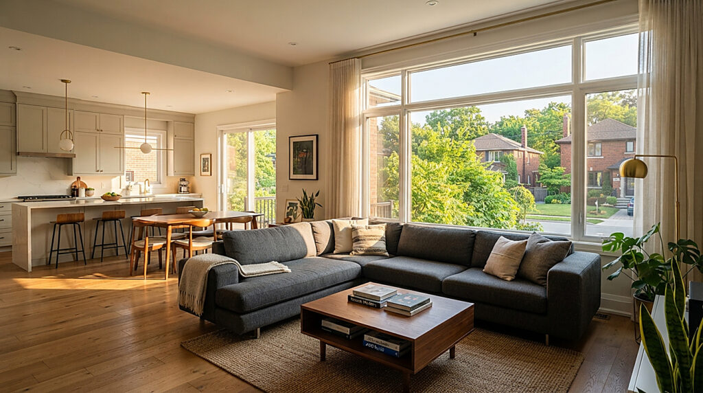 Inside a home in Toronto