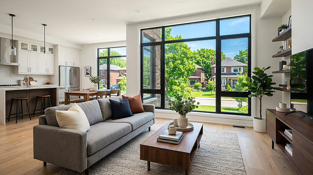 A residential street in Toronto