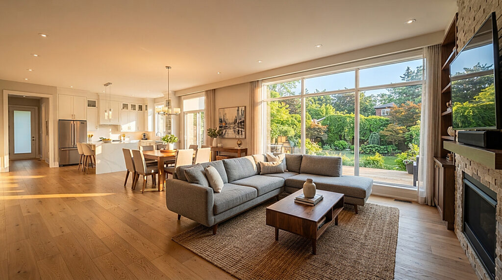 Inside a home in Toronto