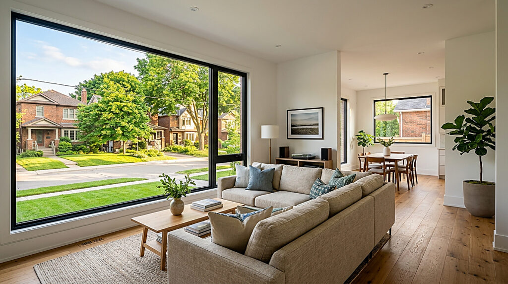 Inside a home in Toronto