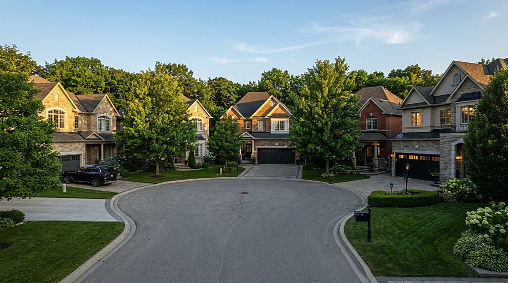 A residential street in Richmond Hill