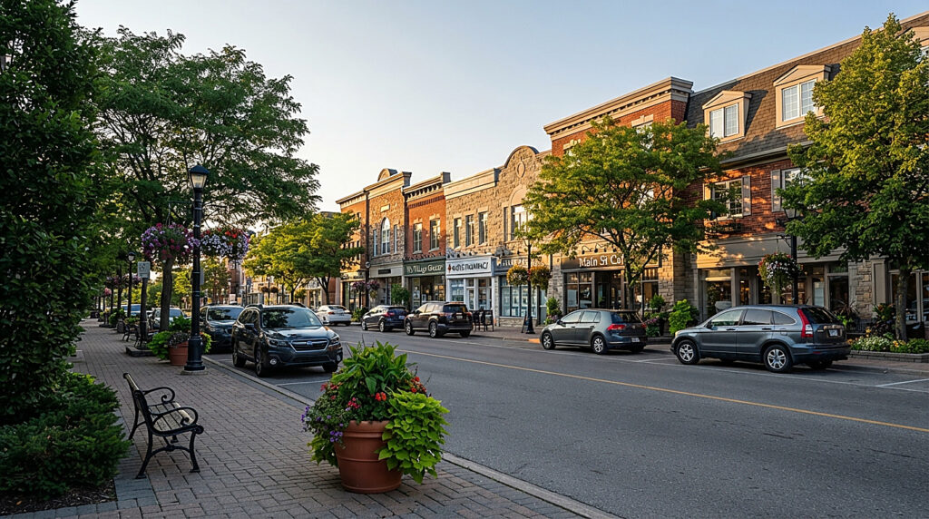 A residential street in Vaughan