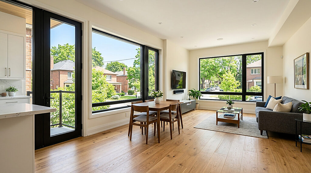 Inside a home in Toronto