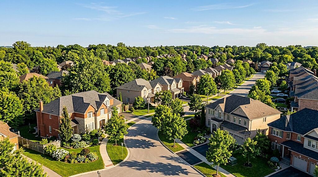 A residential street in Markham