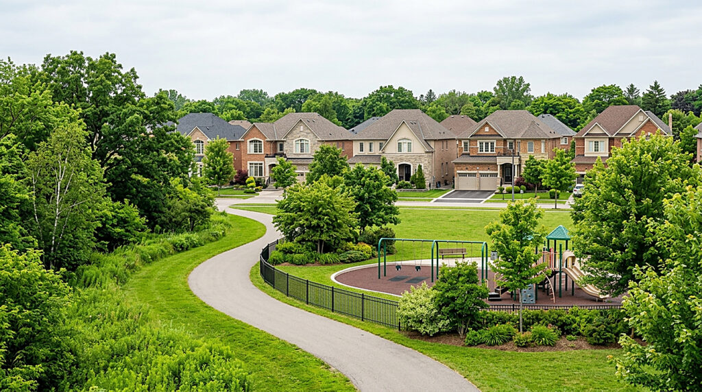 A residential street in Richmond Hill