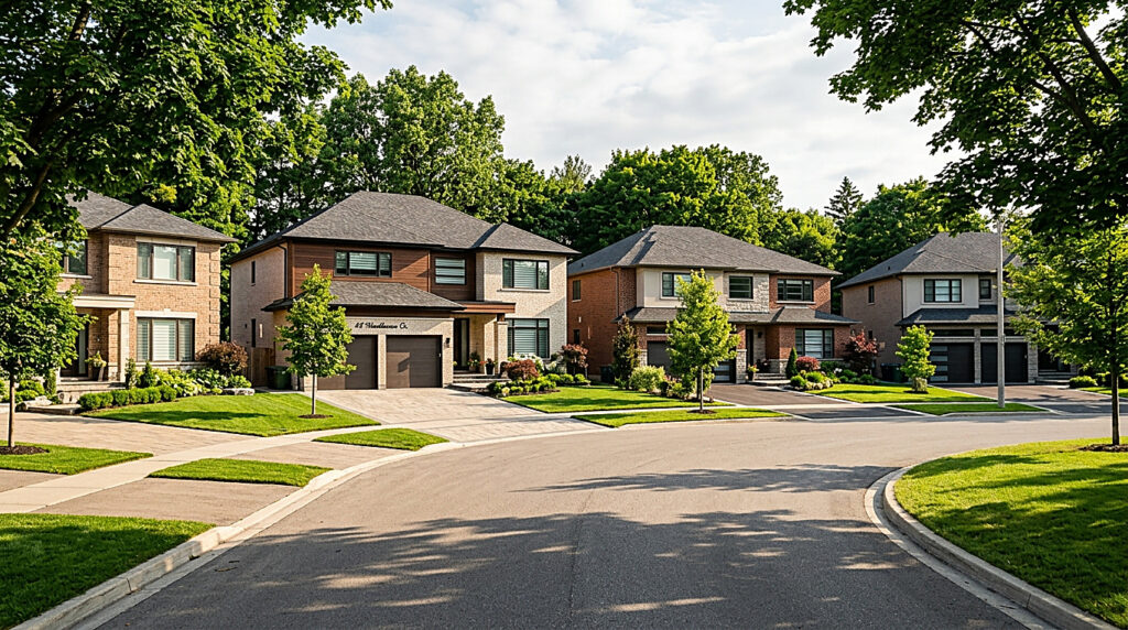 A residential street in Toronto