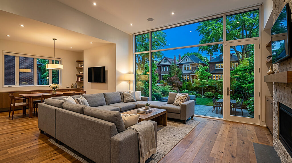 Inside a home in Toronto