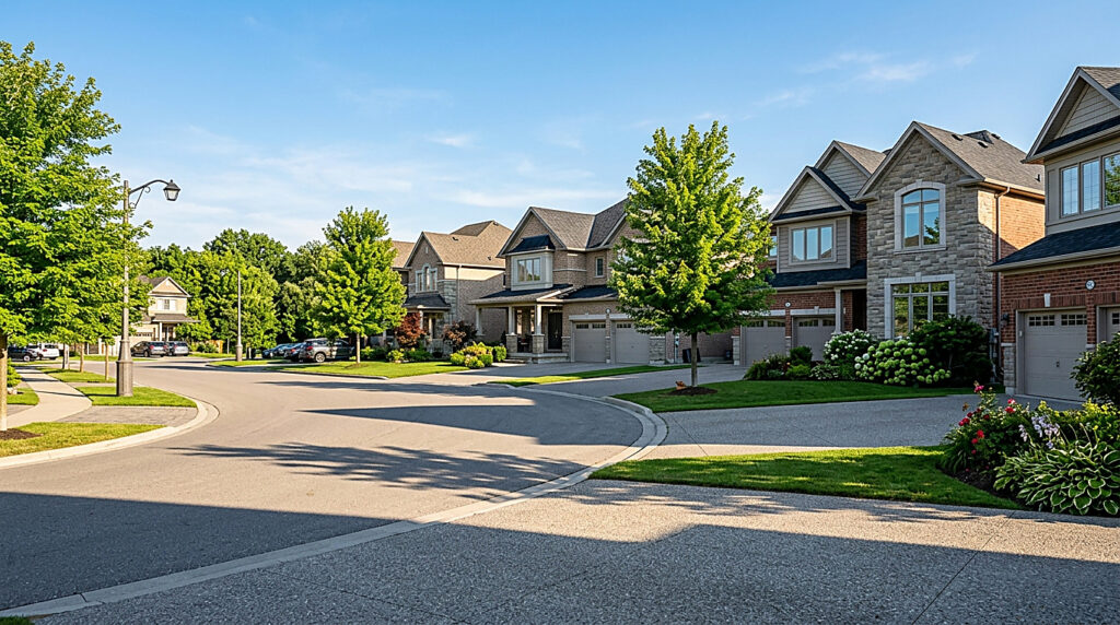 A residential street in Markham
