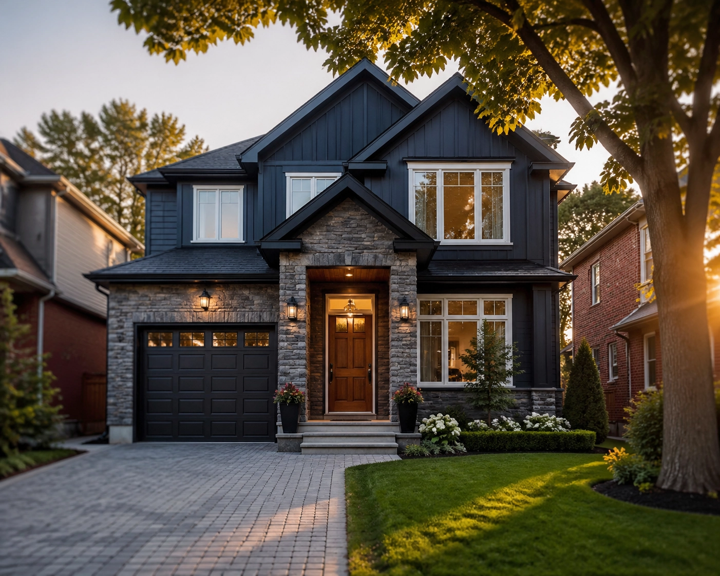 Modern detached home in a stable Pickering or Whitby neighbourhood, ideal for Ontario first-time buyers.