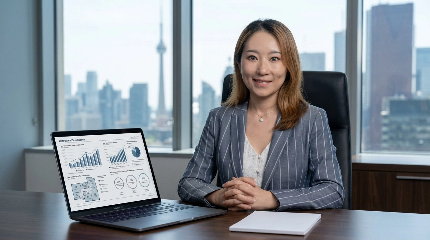 A professional consultation setting with a focus on market strategy and financial planning.