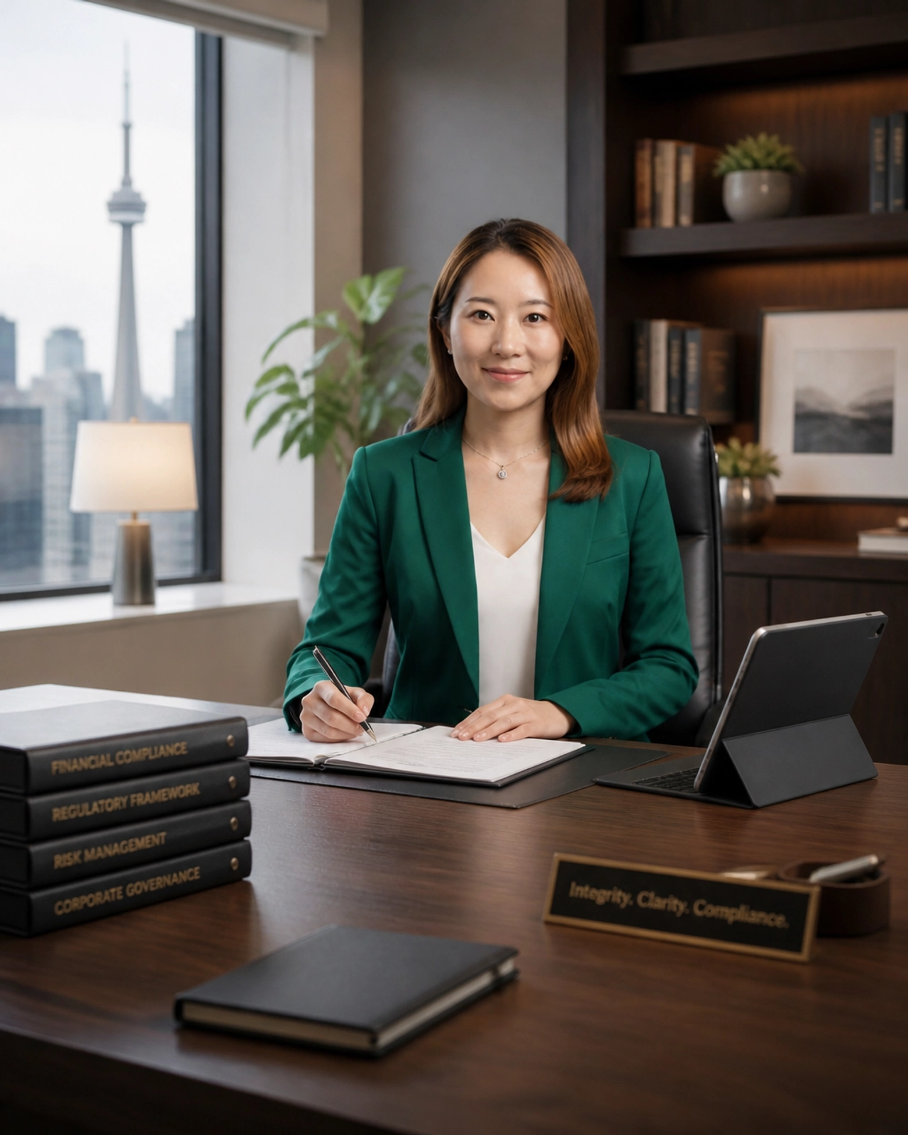 A sophisticated home office setting in Toronto, representing the strategic planning required for the current market environment.