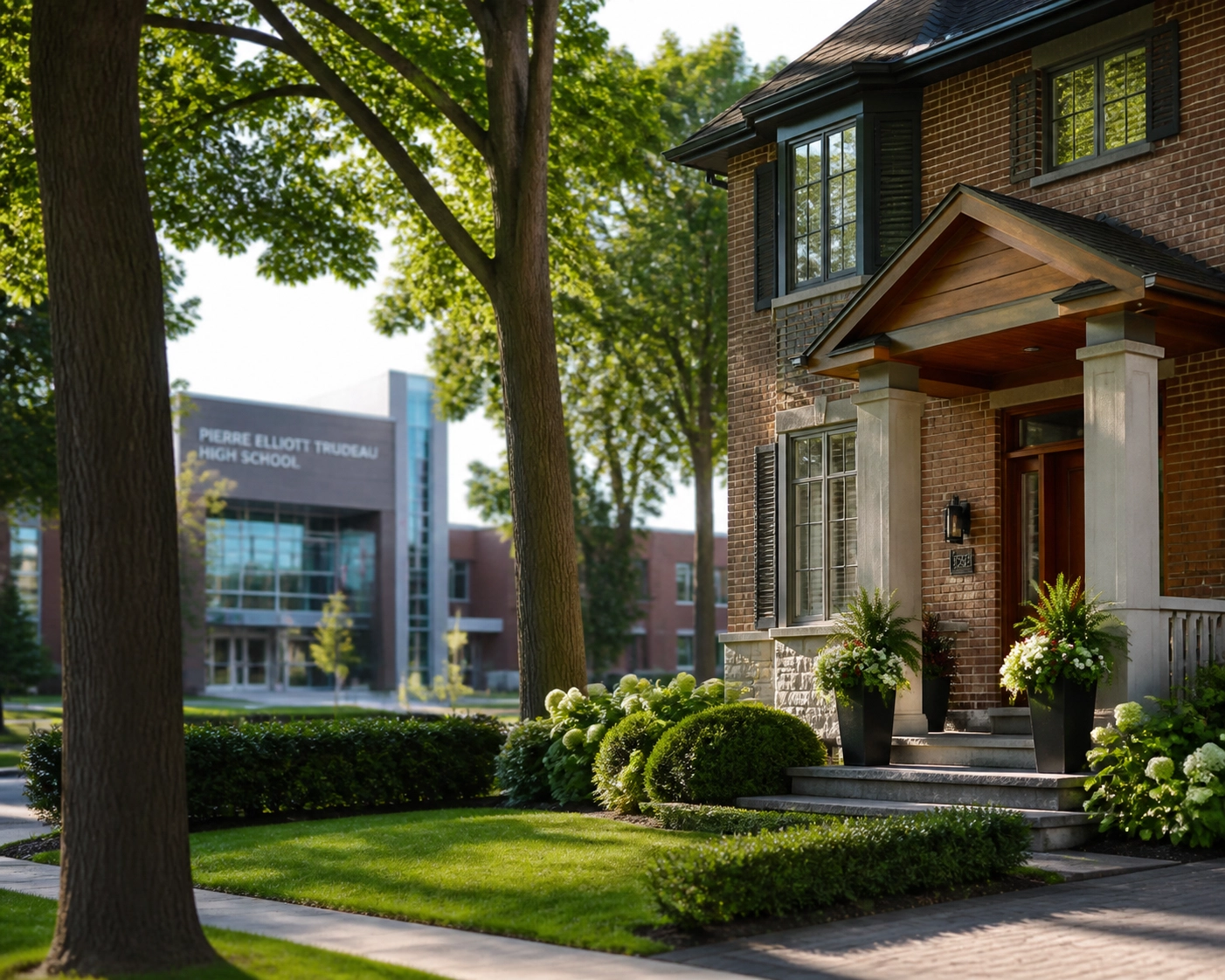Modern Markham home near a top-ranking GTA school district, highlighting long-term investment value.