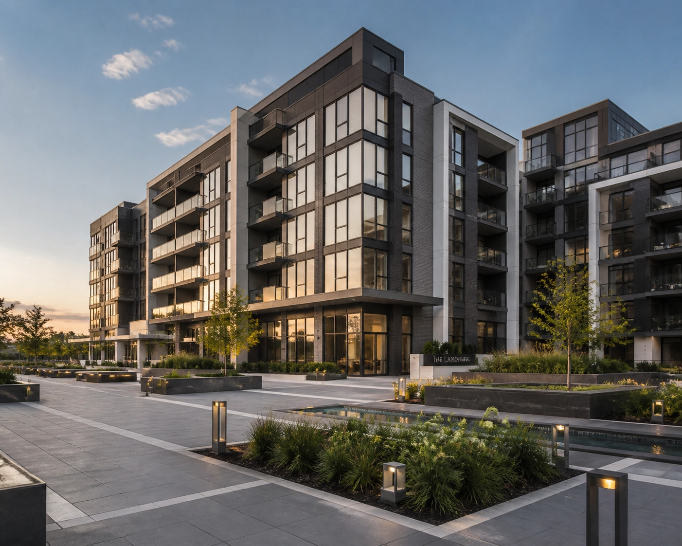 Contemporary luxury condo development in Markham Ontario, ideal for turnkey real estate investment.