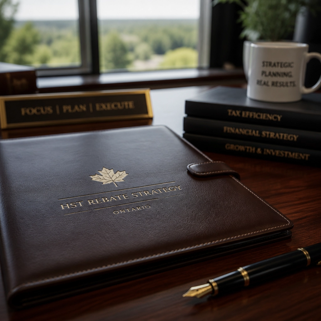 A professional workspace depicting the strategic planning required for real estate tax compliance