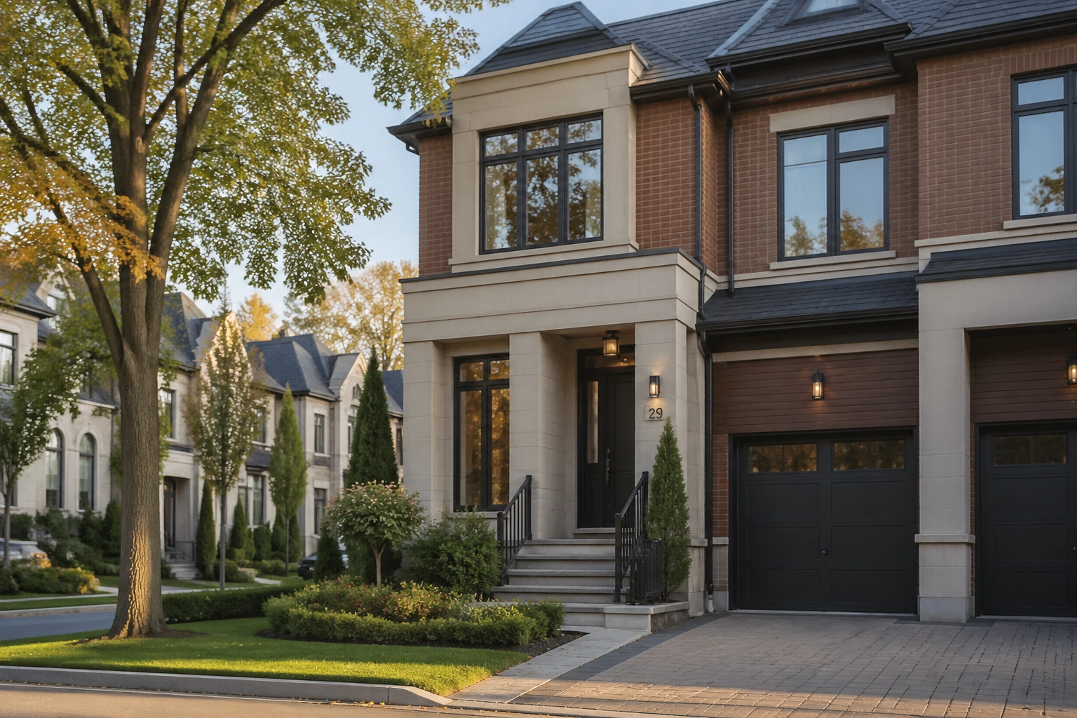 Modern semi-detached home in Richmond Hill, Ontario, showcasing GTA real estate investment and growth.