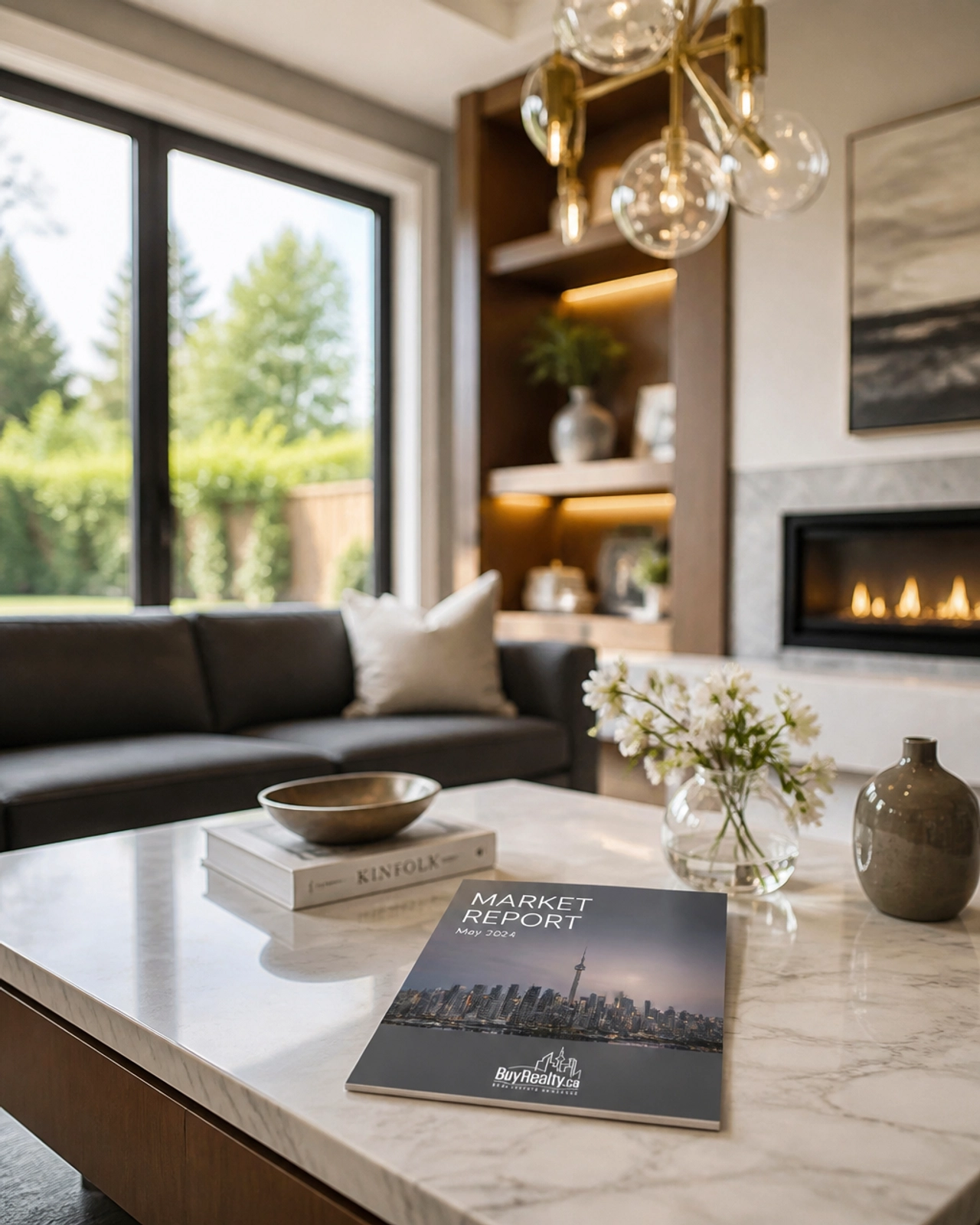 Modern Ontario home interior showing modern corporate warmth
