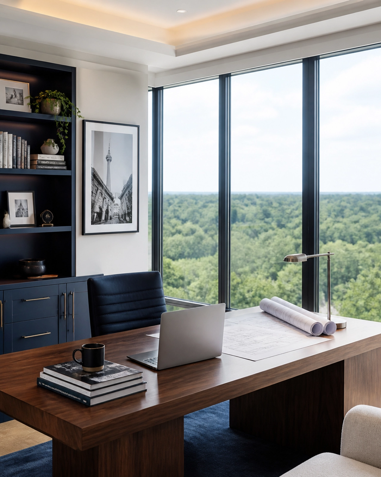 High-end Toronto home office showing strategic real estate planning