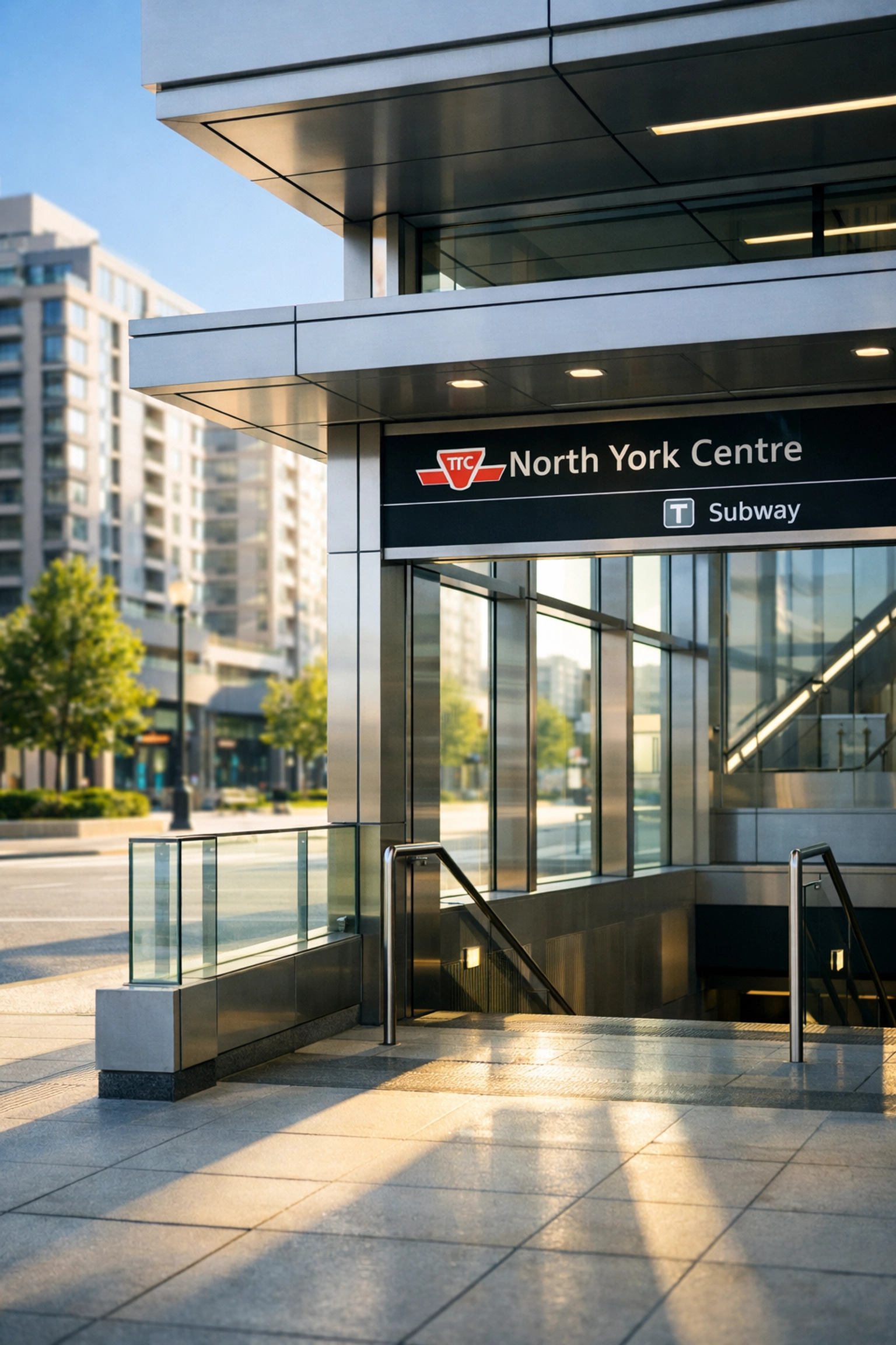 Modern transit hub near Yonge and Finch condos for sale in North York's 15-minute city.
