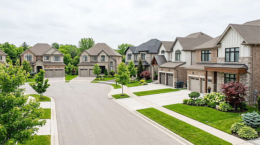 A residential street in Newmarket