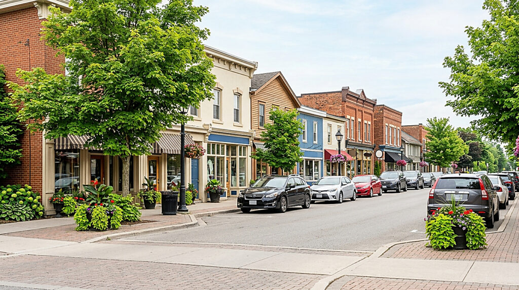 A residential street in Aurora
