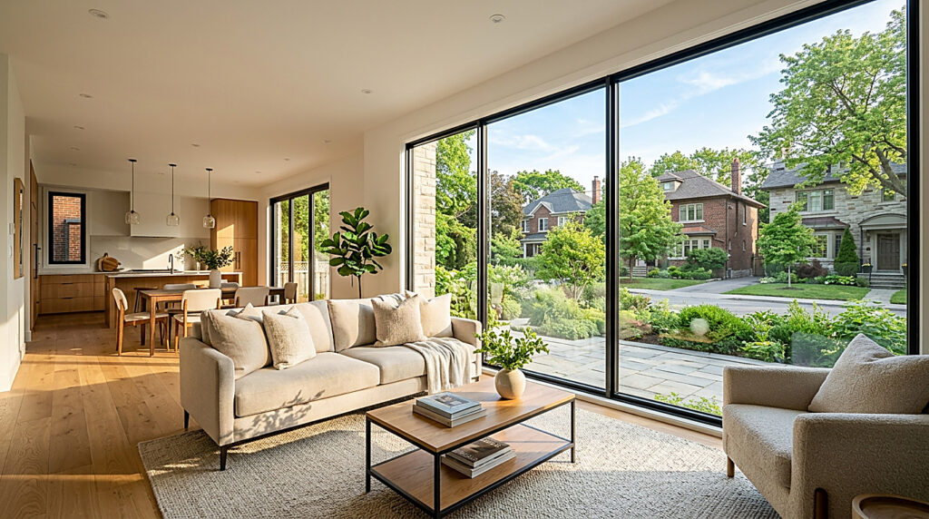 Inside a home in Toronto
