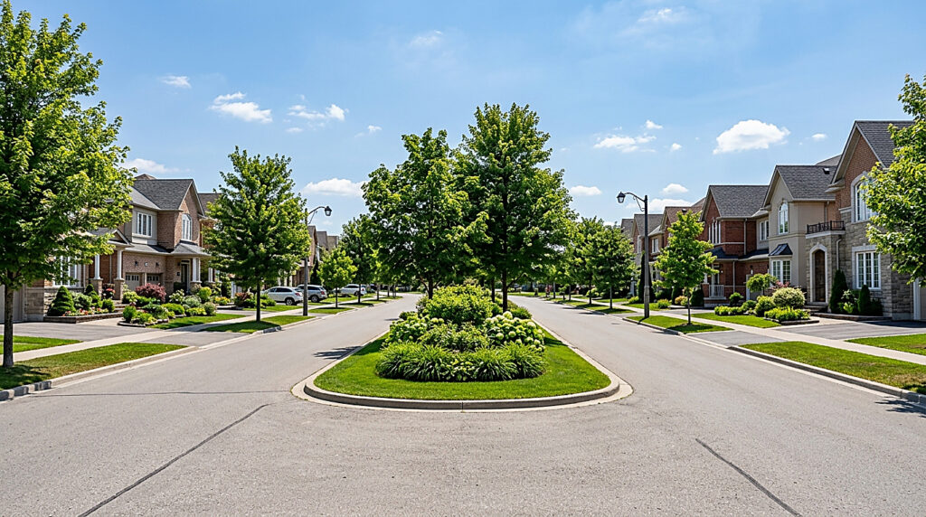 Markham 的住宅街道