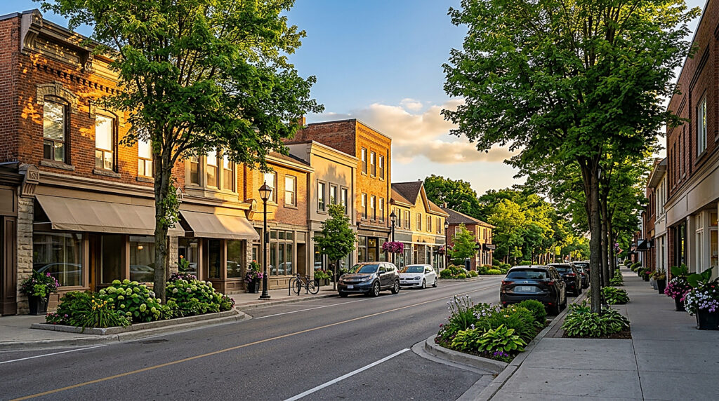 A residential street in Richmond Hill